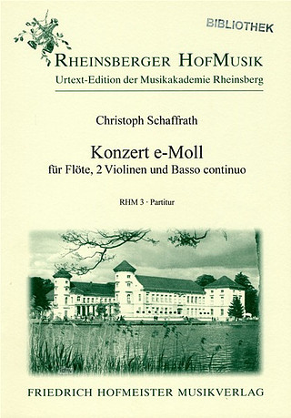 Konzert E-Moll, Part (SCHAFFRATH CHRISTOPH)