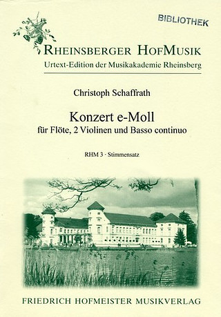 Konzert E-Moll, Sts (SCHAFFRATH CHRISTOPH)