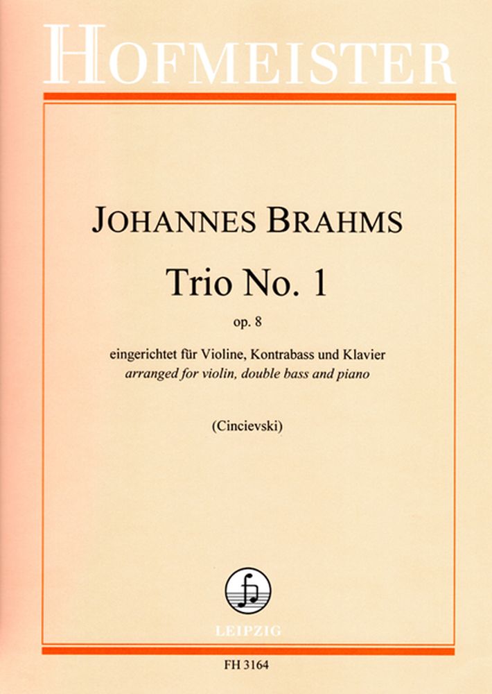 Trio No. 1, Op. 8 (BRAHMS JOHANNES)