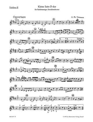 Kleine Suite Für Streicher Und Basso Continuo