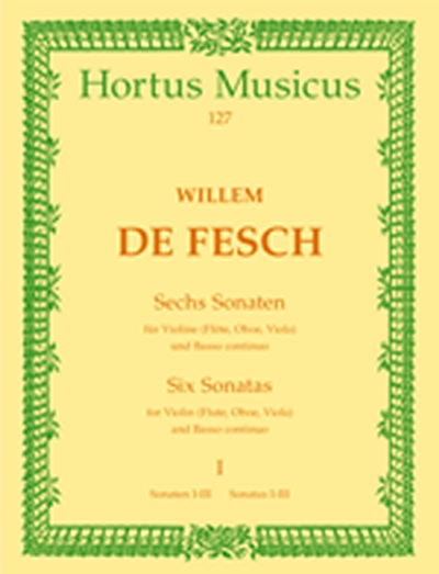 6 Sonaten Für Violine (Flöte, Oboe, Viola, Alt-Viola Da Gamba) Undbasso Continuo. Heft 1
