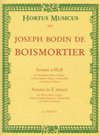 Sonate Für Flöte (Oboe, Violine), Viola Da Gamba (Fagott, Violoncello) Und Basso Continuo