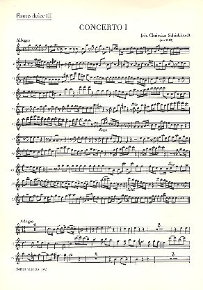 6 Konzerte Für 4 Altblockflöten Und Basso Continuo. Heft 1 (SCHICKHARDT JOHANN CHRISTIAN)
