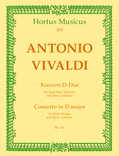 Konzert Für Querflöte, Streicher Und Basso Continuo (VIVALDI ANTONIO)
