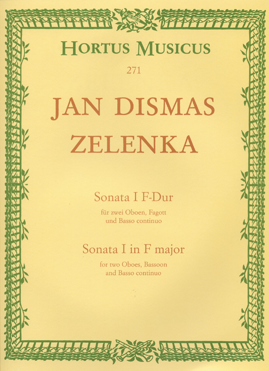 Sonata I F-Dur Für Zwei Oboen, Fagott Und Basso Continuo (ZELENKA JAN DISMAS)