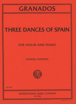 3 Dances Of Spain V/Pno