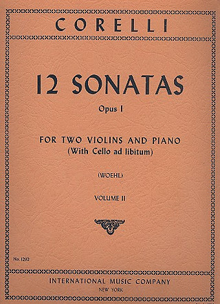 12 Sonatas Vol.2 Op. 1 (CORELLI ARCANGELO)