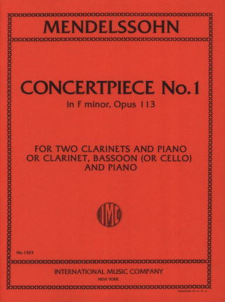 Concertpiece #1 F Minor Op. 113