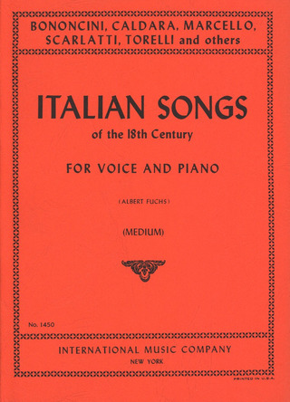 Italian Songs Of 18Th Century