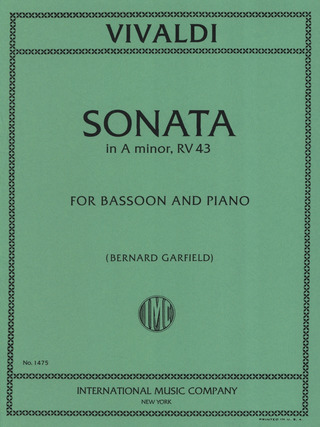 Sonata #3 A Minor Rv.43 (VIVALDI ANTONIO)