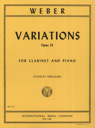 Variations Bbmaj Op. 33 Clar Pft