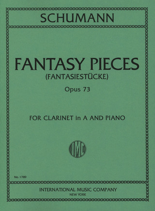 Fantasy Pieces Op. 73 Clar-A Pft (SCHUMANN ROBERT)