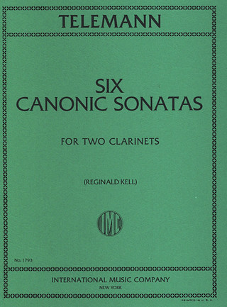 6 Canonic Sonatas 2Clar