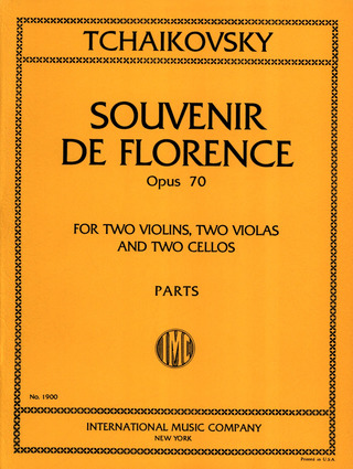 Souvenir De Florence Op. 70 (TCHAIKOVSKI PIOTR ILITCH)