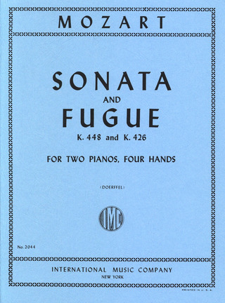 Sonata Dmaj And Fugue Cmin 2Pft