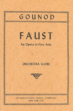 Faust Complete Opera Study Sco