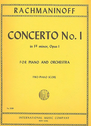 Piano Concerto #1 2Pft.Red (RACHMANINOV SERGEI)
