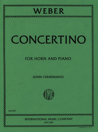 Concertino Emin Op. 45 Hn Pft (WEBER)