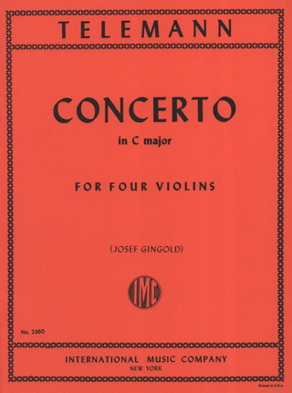 Concerto Cmaj 4Vln