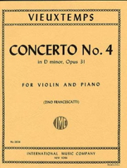 Concerto No 4 D Min Op. 31 Vln (VIEUXTEMPS)