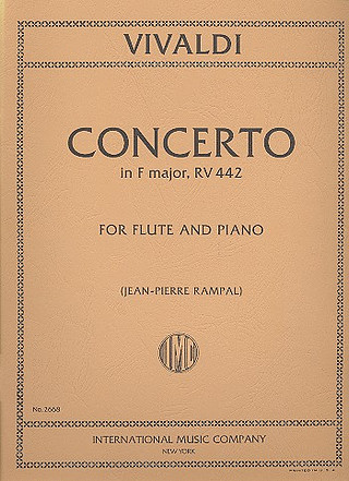 Concerto F Maj Fl Pft Red (VIVALDI ANTONIO)