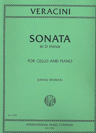 Sonata D Min Vc Pft (VERACINI FRANCESCO MARIA)