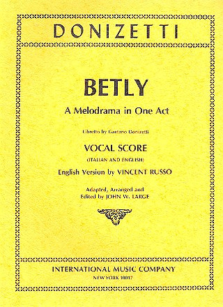 Betly Vocal Score