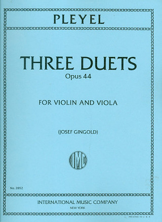 3 Duets Op. 44 Vln Vla