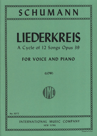 Liederkreis Op. 39 L Vce Pft (SCHUMANN ROBERT)