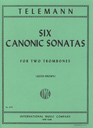 6 Canonic Sonatas 2Trom (TELEMANN GEORG PHILIPP)