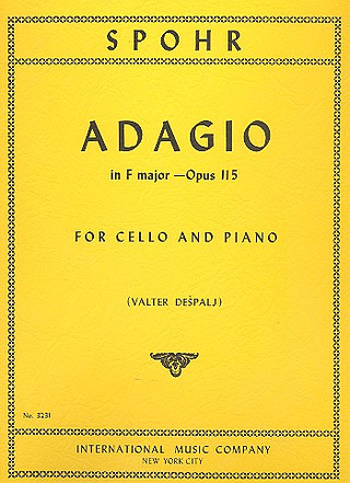 Adagio Fmaj Op. 115 Vc Pft (SPOHR)