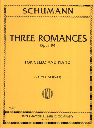 3 Romances Op. 94 Vc And Pft