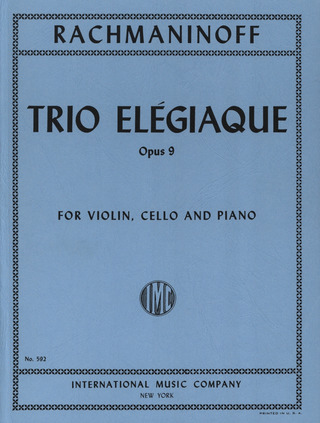 Trio Elegiaque Op. 9 Vln Vc
