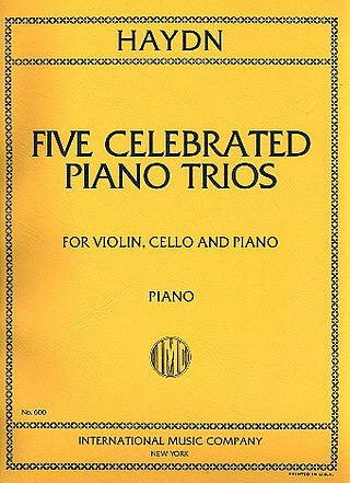 5 Celebrated Trios Vln Vc P