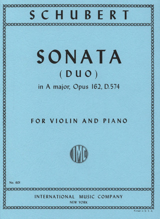 Sonata (Duo) A Maj Op. 162 Vln