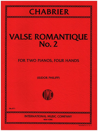 Valse Romantique No.2 2Pft 4H