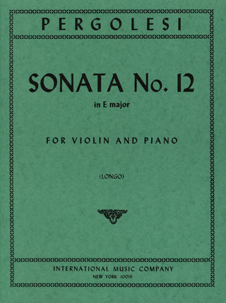 Sonata No12 E Maj Vln Pft