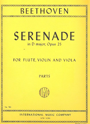 Sérénade Dmaj Op. 25 Fl Vln Vla