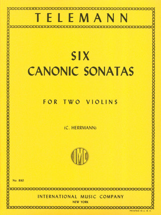 6 Canonic Sonatas 2Vln