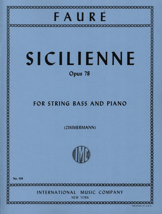 Sicilienne Op. 78 Kb Pft