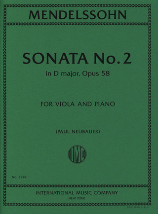 Sonata No. 2 (MENDELSSOHN BARTHOLDY FELIX)
