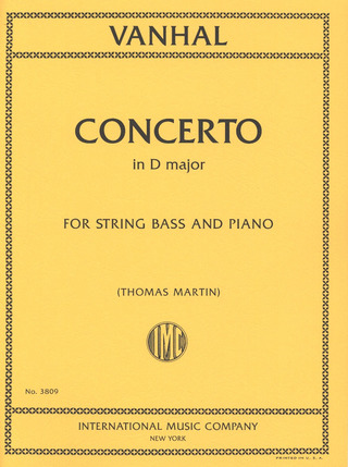 Concerto In D Major (VANHAL JOHANN BAPTIST)