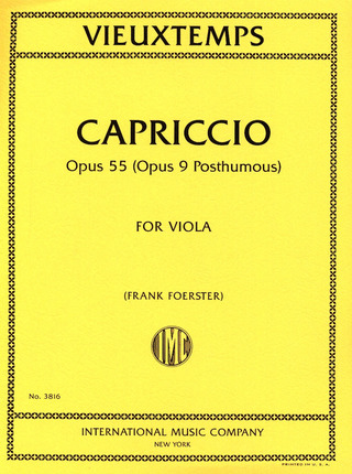 Capriccio Op. 55 (VIEUXTEMPS HENRY)