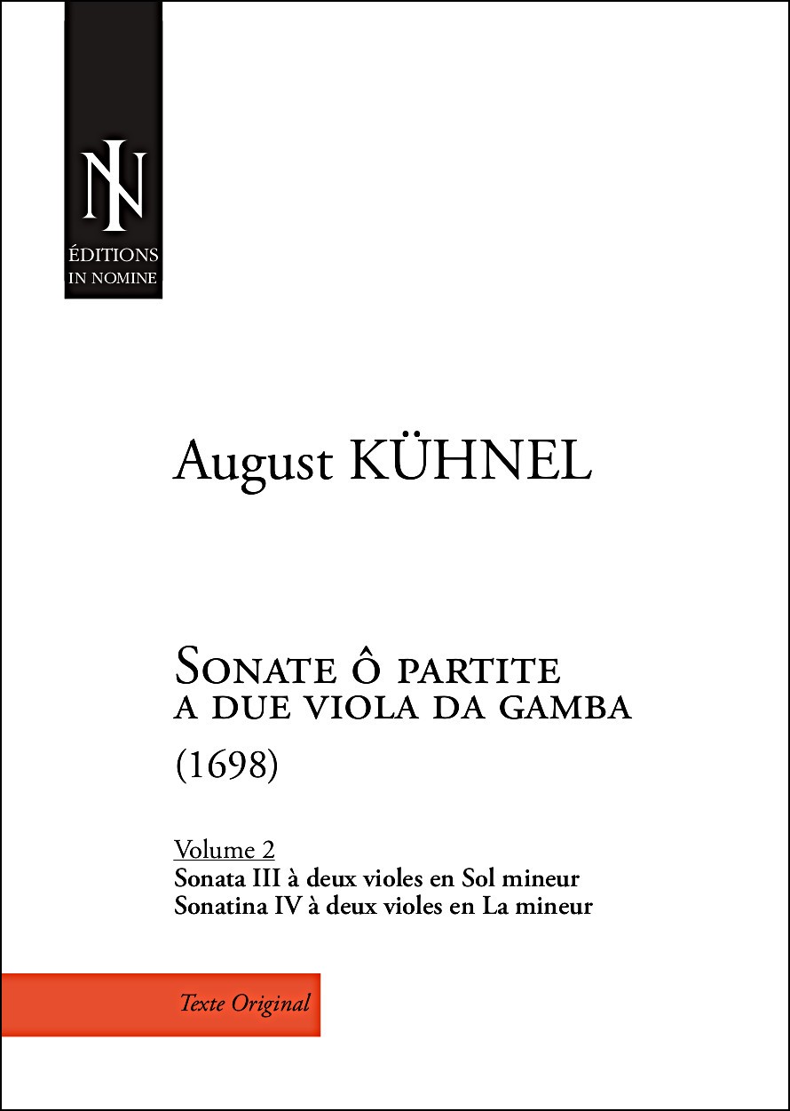 Sonate Ô Partite A Due Viola Da Gamba (Vol.2) (KUHNEL AUGUST)