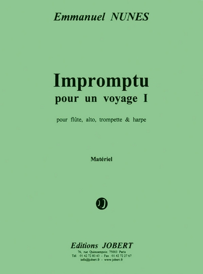 Impromptu Pour Un Voyage I (NUNES EMMANUEL)