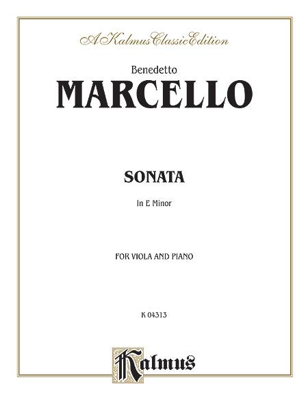 Sonata In E Min (MARCELLO BENEDETTO)