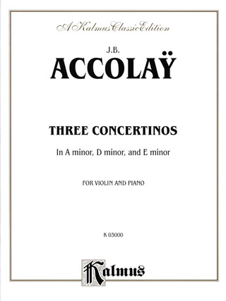 3 Concertinos (ACCOLAY JEAN-BAPTISTE)
