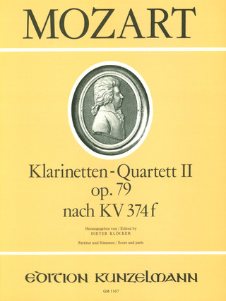 Clarinet Quartet In E Flat Major Op. 79 (After K.374D)