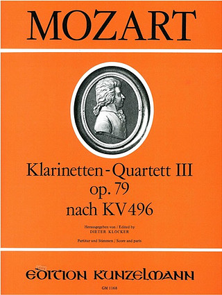 Clarinet Quartet In F Major Op. 79 (After K.496)
