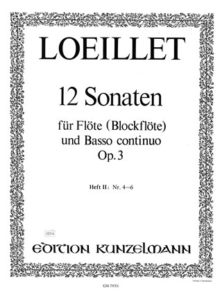 12 Flûte Sonatas, In 4 Volumes, Vol.2